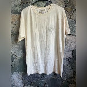 Comfort Wash Curly Wave Ivory 100% ring spun cotton T-shirt size M